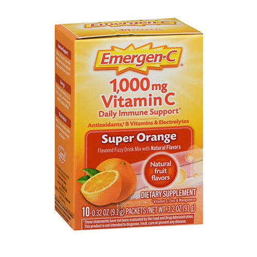 Emergen-C Vitamin C Drink Mix Supeer Orange 10 pkts By Alace