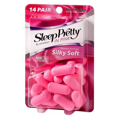 Sleep Pretty In Pink Womens Ear Plugs 14 Unit By Hearos