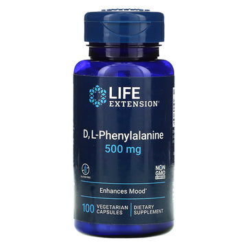 Life Extension, D, L-Phenylalanine, 500 mg