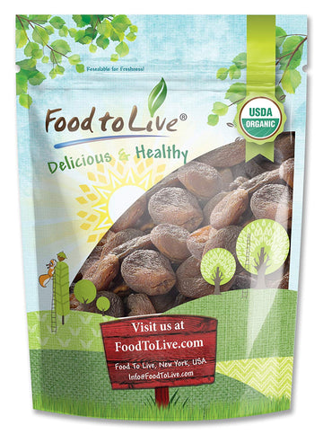 Food To Live ® Certified Organic Dried Apricots (Non-GMO, Bulk, Unsulfured)