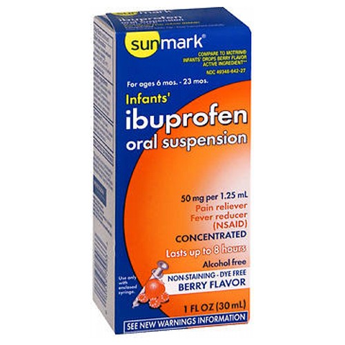 Sunmark Infants Ibuprofen Oral Suspension Berry 1 oz By Sunm