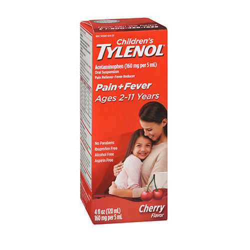 Tylenol Childrens Oral Suspension Cherry Blast 4 Oz By Tylen