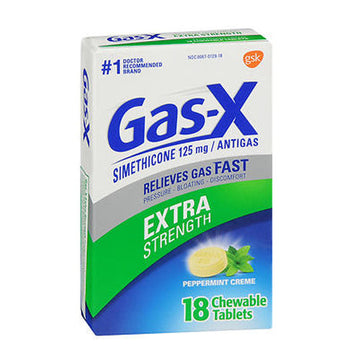 Gas-X Chewable Tablets Extra Strength Peppermint 18 tabs By 