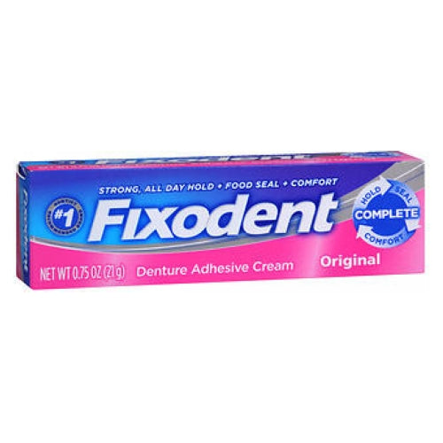 Fixodent Denture Adhesive Cream Original 0.75 Oz By Fixodent