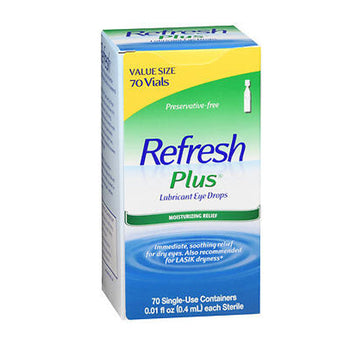 Refresh Plus Lubricant Eye Drops Single-Use Containers 70 Co