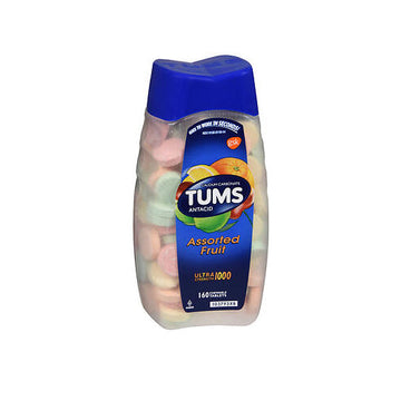 Tums Ultra Strength 1000 Chewable Assorted Fruit 160 tabs By