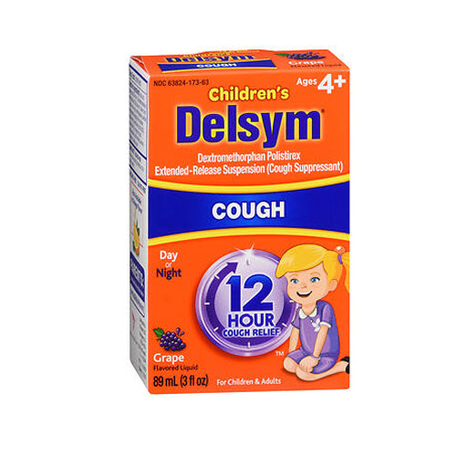 Delsym Childrens 12 Hour Cough Suppressant Liquid Grape-Flav