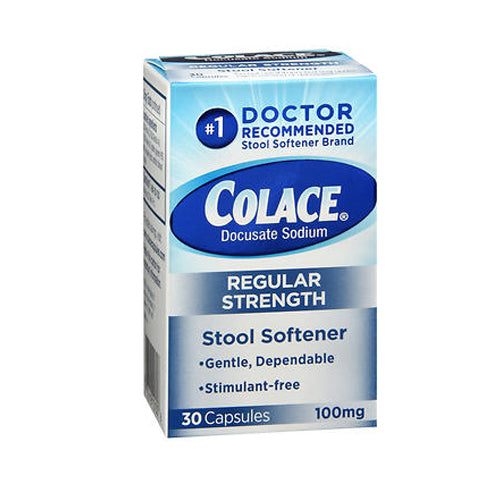 Colace Docusate Sodium Stool Softener Laxative Capsules Coun