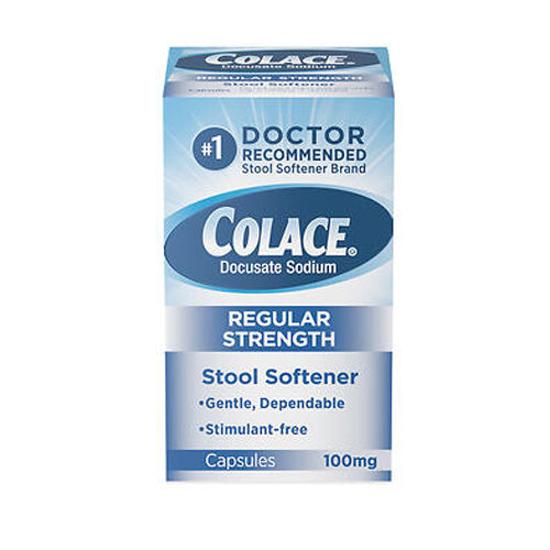 Colace Docusate Sodium Stool Softener Laxative Capsules Coun