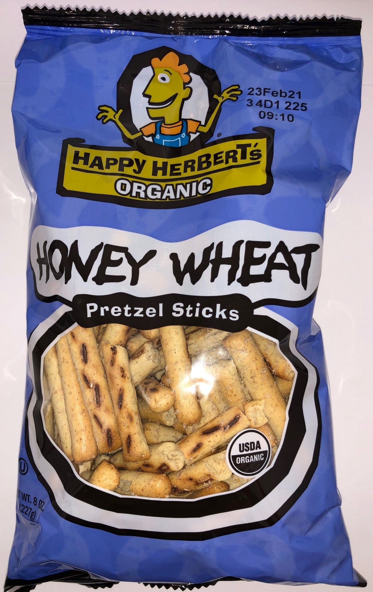 Happy Herbert's Organic Honey Wheat Pretzel Sticks  Case of 12