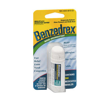 Benzedrex Inhaler Propylhexedrine Nasal Decongestant 1 each 