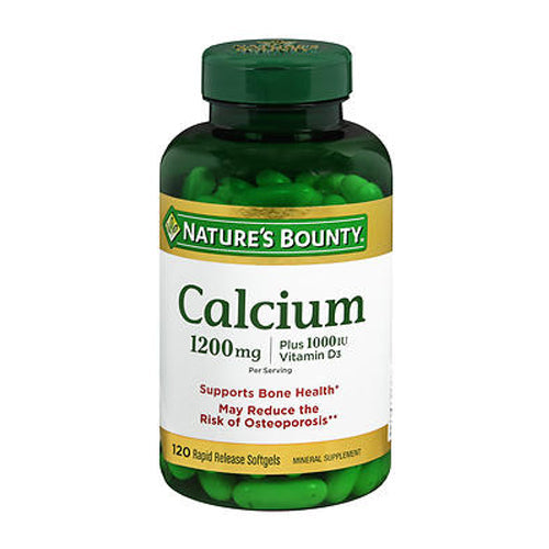 Nature's Bounty Calcium Plus Vitamin D3 120 Softgels By Natu