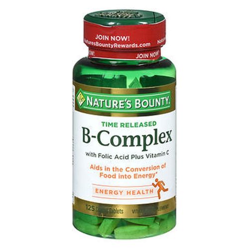 Natures Bounty B Complex Plus C Time Release High Potency Vi