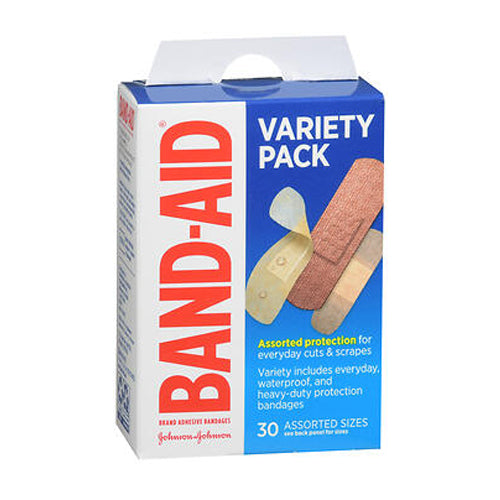 Band-Aid Adhesive Bandages Variety Pack Assorted Sizes Count