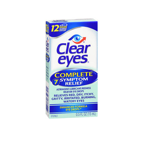 Clear Eyes Complete 7 Symptom Relief Eye Drops 0.5 oz By Cle