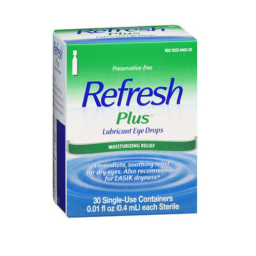 Refresh Plus Lubricant Eye Drops Single-Use Containers Count