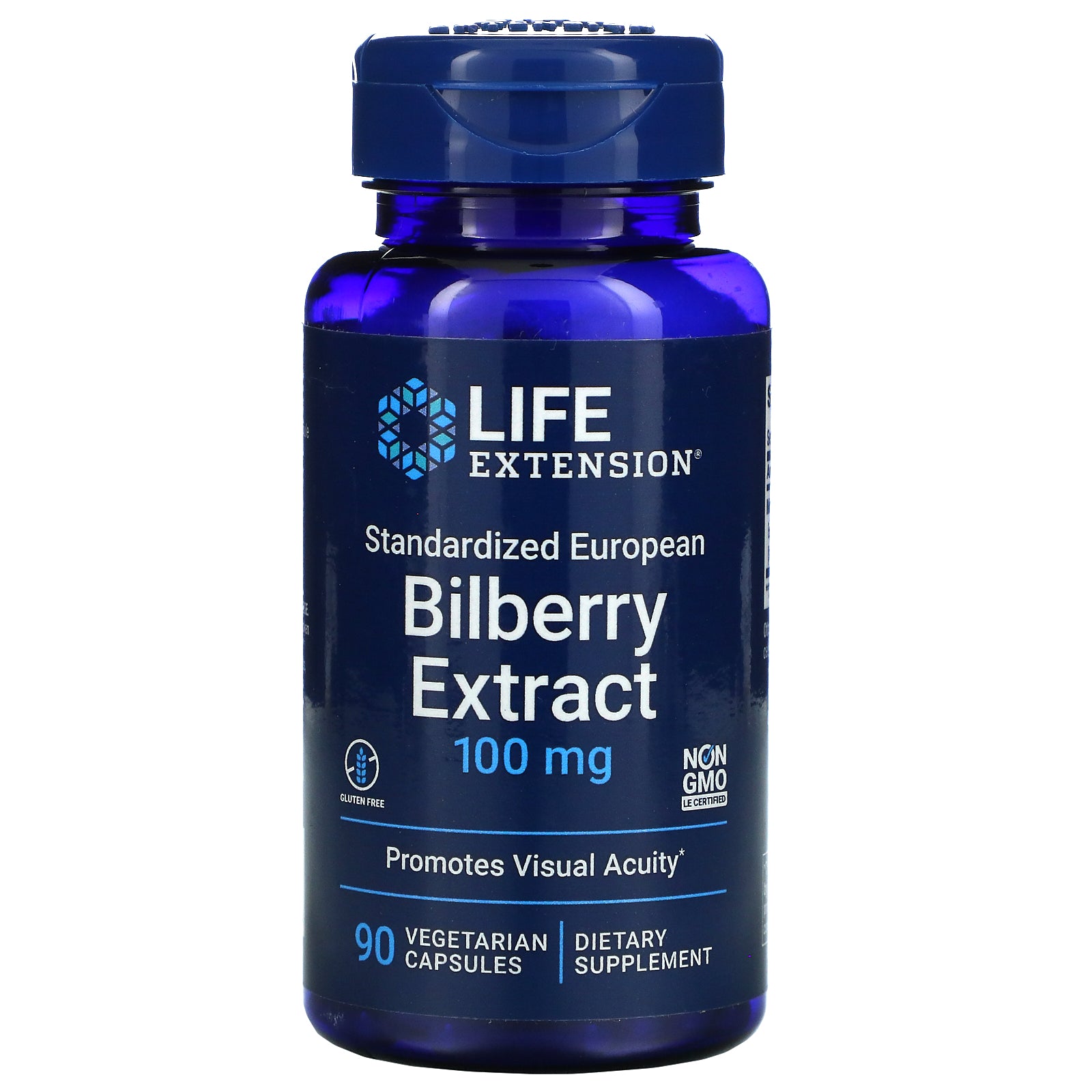 Life Extension, Standardized European Bilberry Extract, 100 mg, Vegetarian Capsules