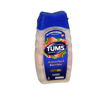 Tums Ultra Strength 1000 Chewable Assorted Berries 72 tabs B