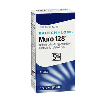 Bausch And Lomb Muro 128 5% Ophthalmic Eye Solution 0.5 oz B