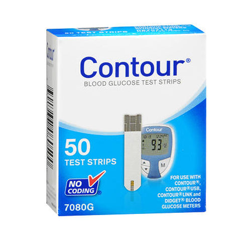 Bayer Contour Blood Glucose Test Strips Count of 50 By Bayer