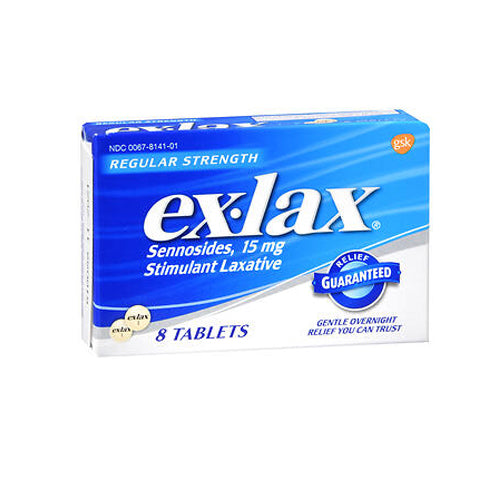 Ex-Lax Pills Regular Strength 8 each By Novartis Consm Hlth 