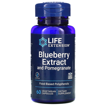 Life Extension, Blueberry Extract and Pomegranate, Vegetarian Capsules