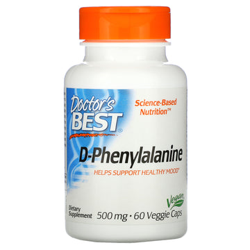 Doctor's Best, D-Phenylalanine, 500 mg