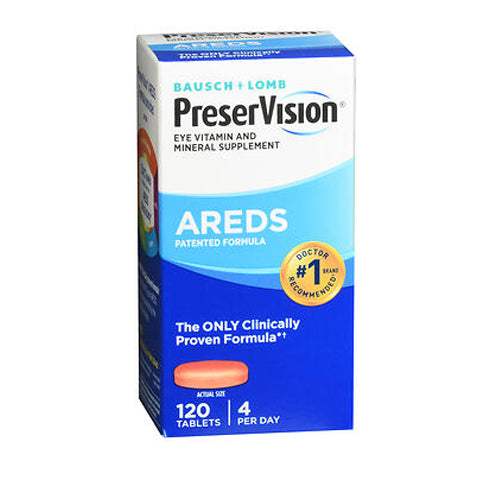 Bausch And Lomb Ocuvite Preservision Tablets 120 tabs By Bau