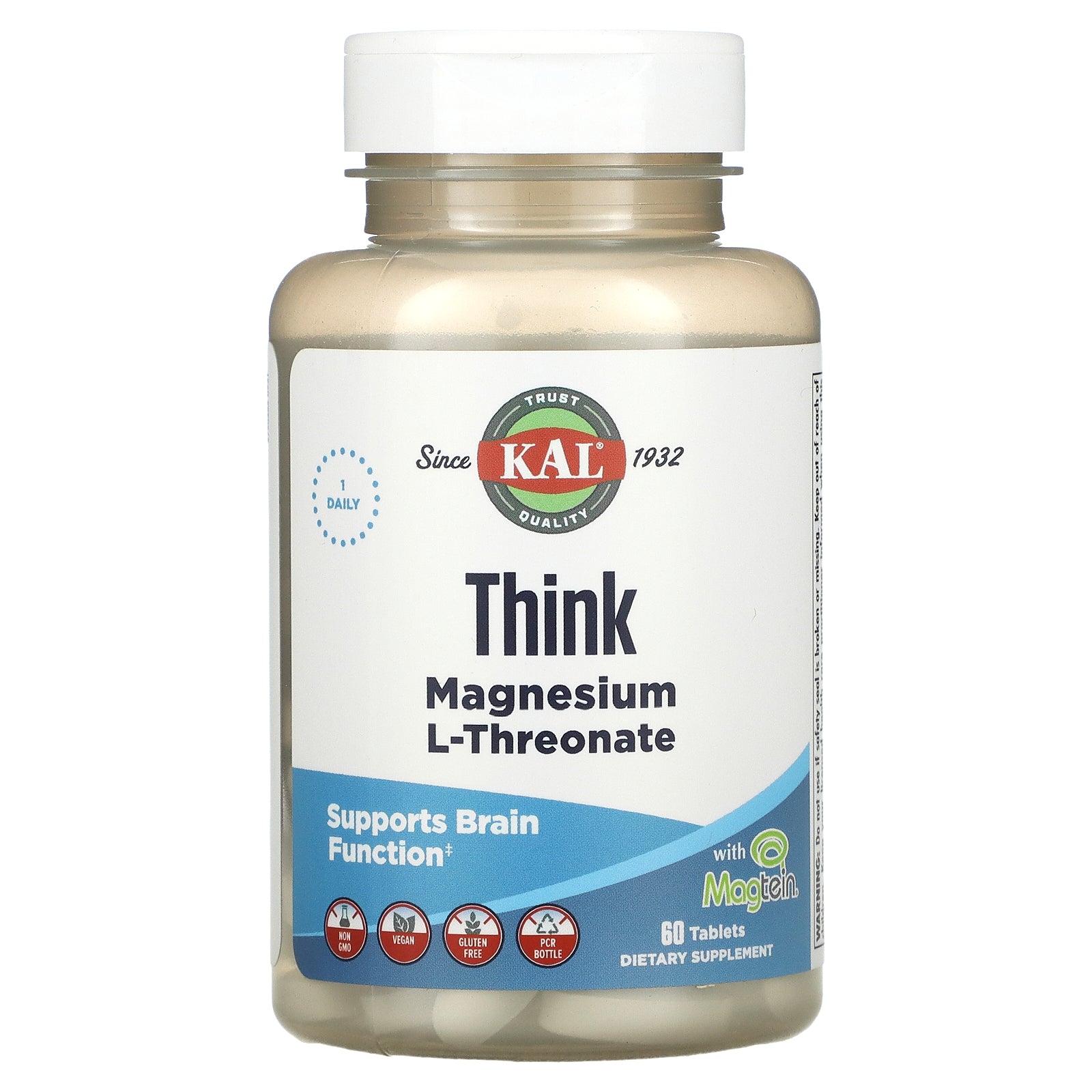 KAL, Think Magnesium L-Threonate, Tablets