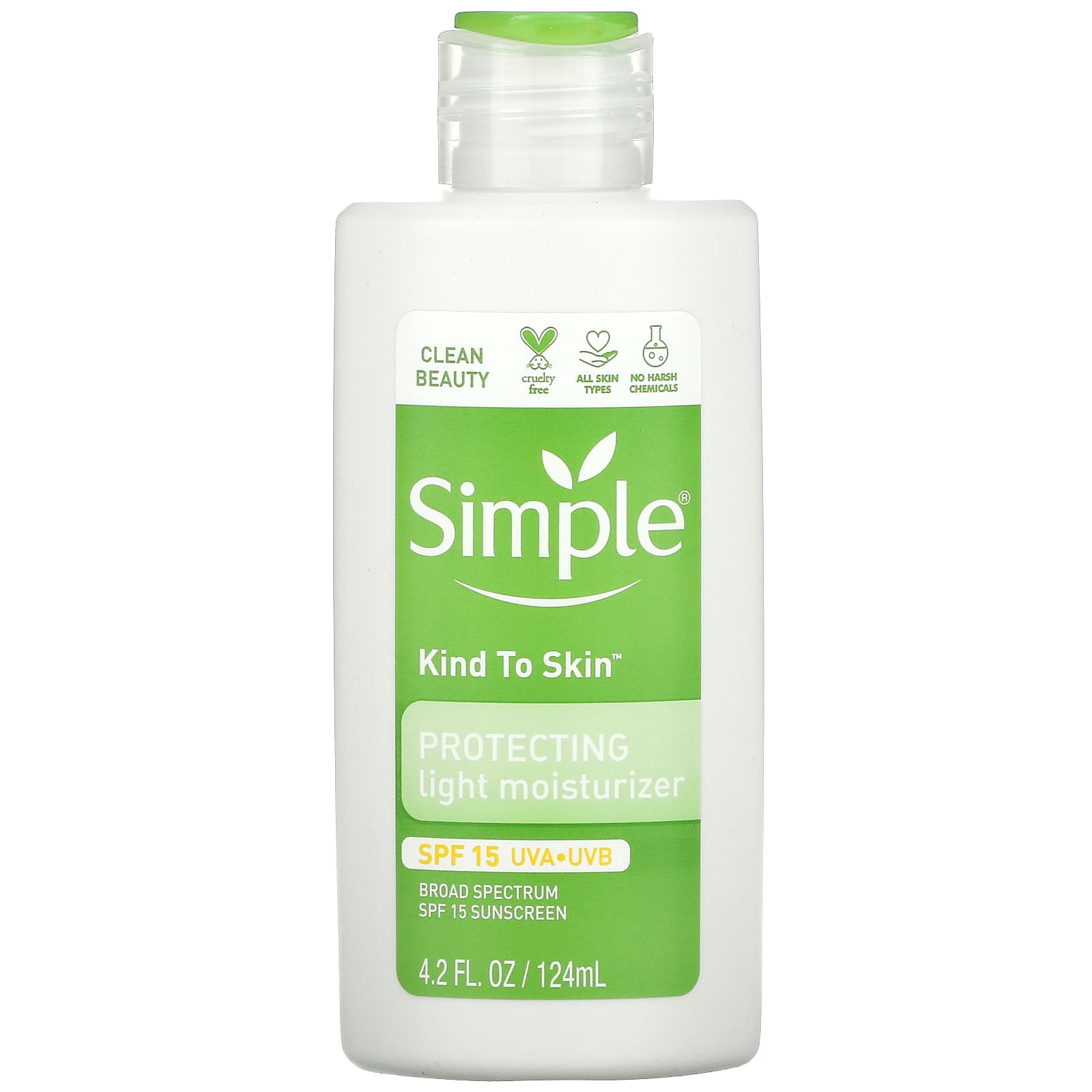 Simple Skincare, Kind to Skin, Protecting Light Moisturizer, SPF 15 (124 ml)