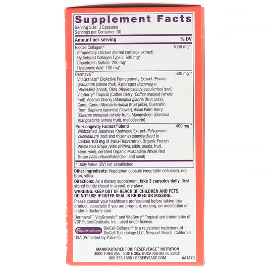 Reserveage Nutrition, Ultra Collagen Booster,