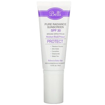 Belli Skincare, Pure Radiance Sunscreen, SPF 30 (44 ml)