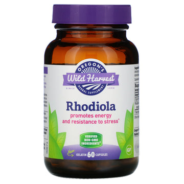 Oregon's Wild Harvest, Rhodiola, Gelatin Capsules