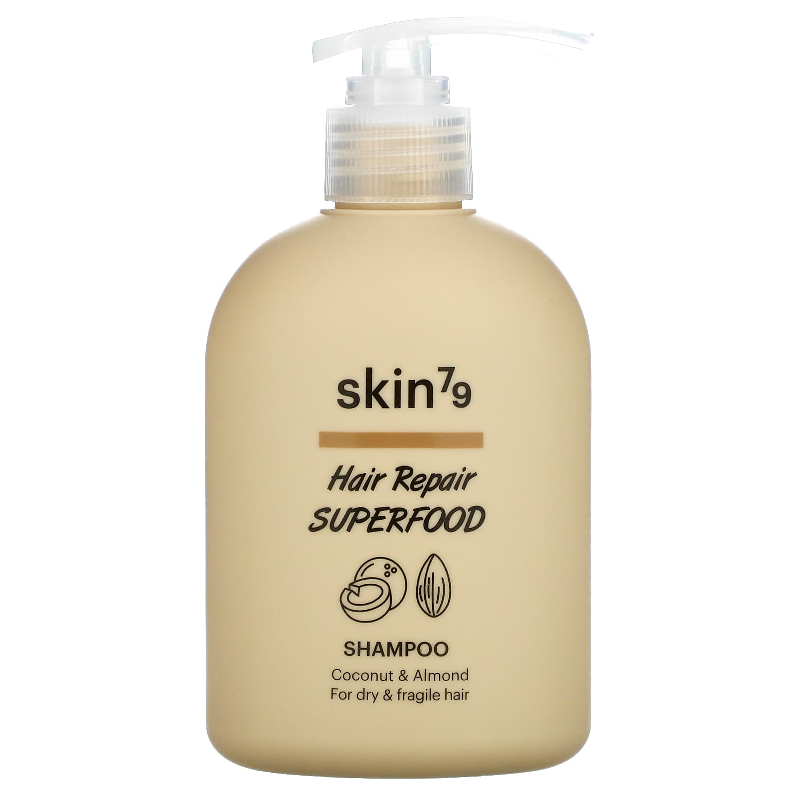 Skin79, Hair Repair Superfood, Shampoo, For Dry & Fragile Hair, Coconut & Almond