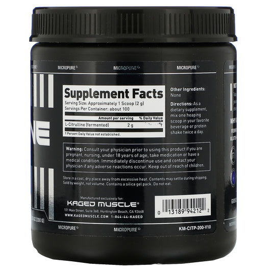 Kaged Muscle, Citrulline, Unflavored