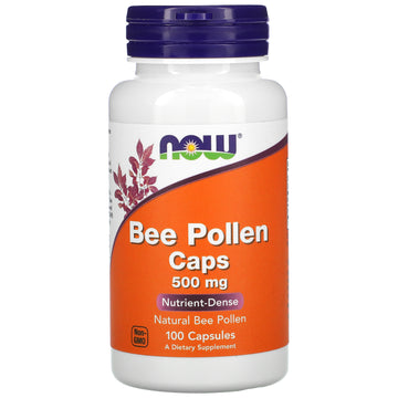 NOW Foods, Bee Pollen Caps, 500 mg