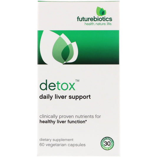 FutureBiotics, Detox, Daily Liver Support Vegetarian Capsules