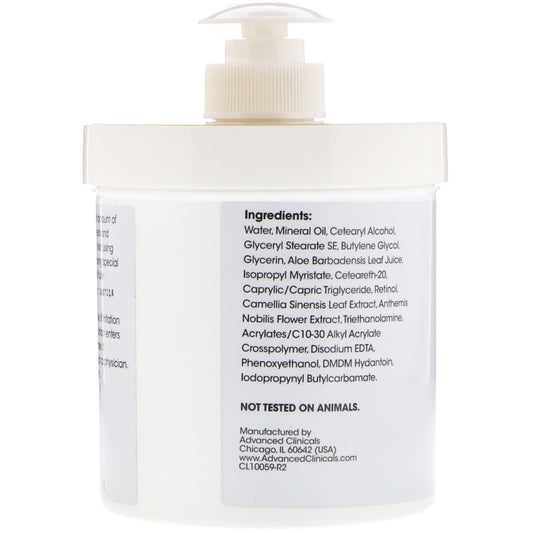 Advanced Clinicals, Retinol, Advanced Firming Cream (454 g)