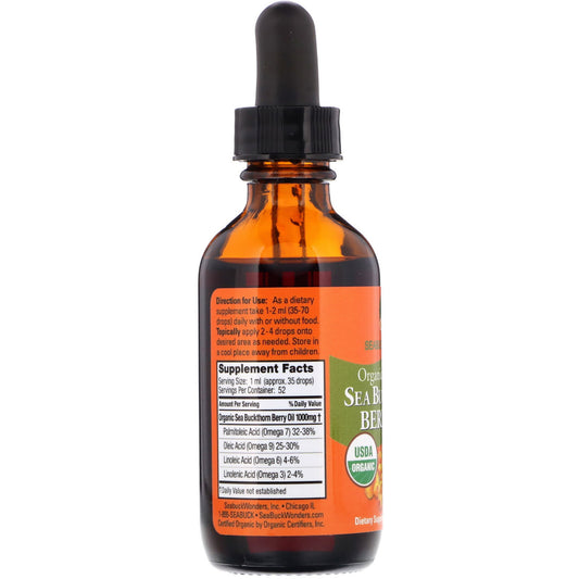 SeaBuckWonders, Organic Himalayan Sea Buckthorn Berry Oil, Intensive Cellular Care