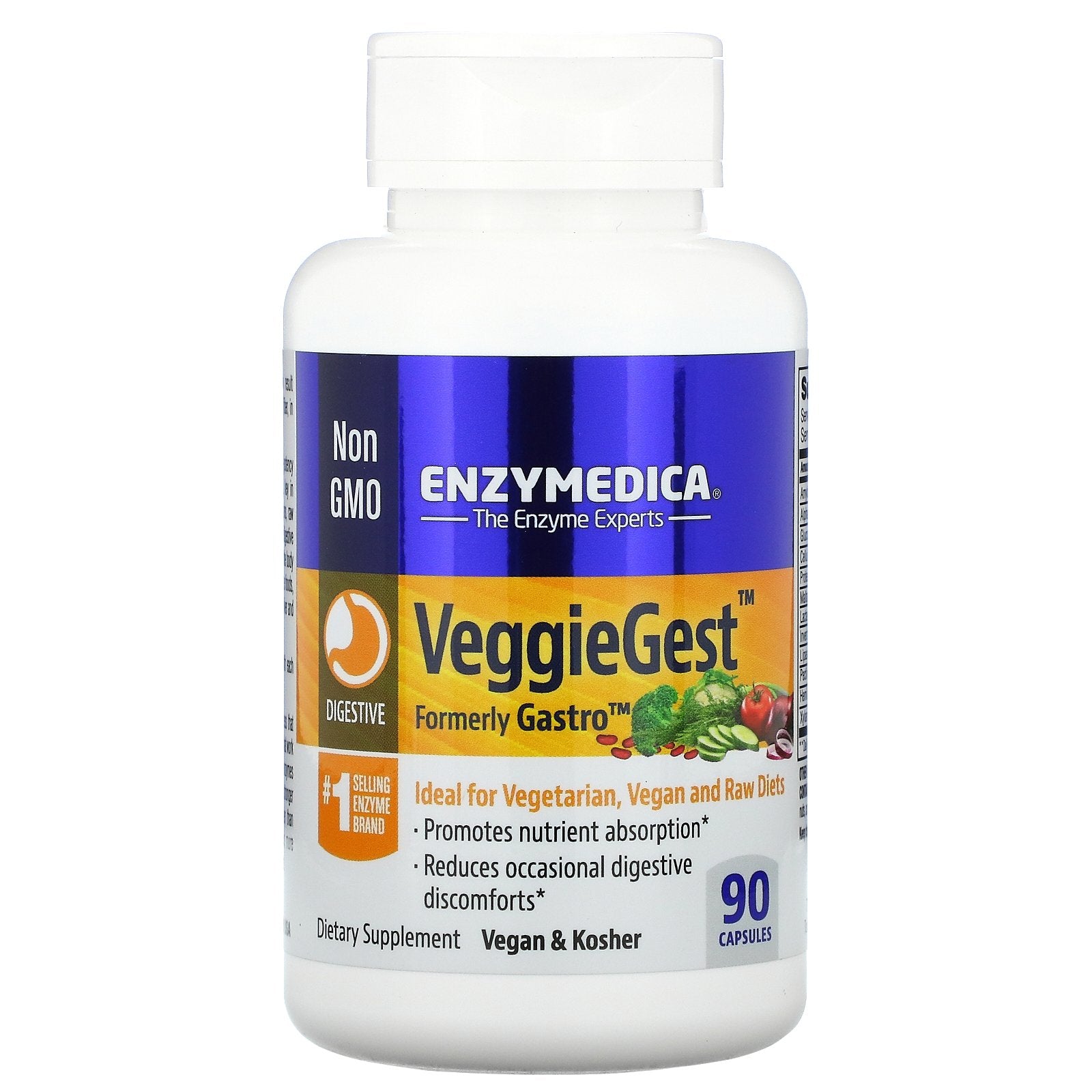 Enzymedica, VeggieGest, (Formerly Gastro)Capsules