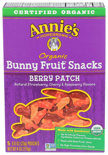 Annies Homegrown Organic Berry Patch Bunny Fruit Snacks -- 10 Per Case