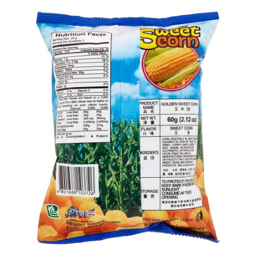 Regent Golden Sweet Corn Snacks