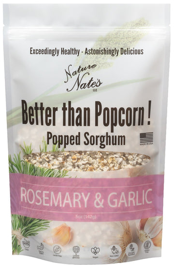 Popped Sorghum Rosemary Garlic Single Bag