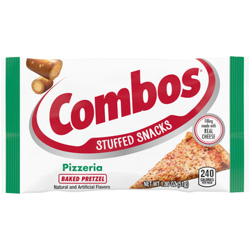 Combos Pizzeria Baked Pretzel Snacks - 1.8 oz Bag, 18 ct Box