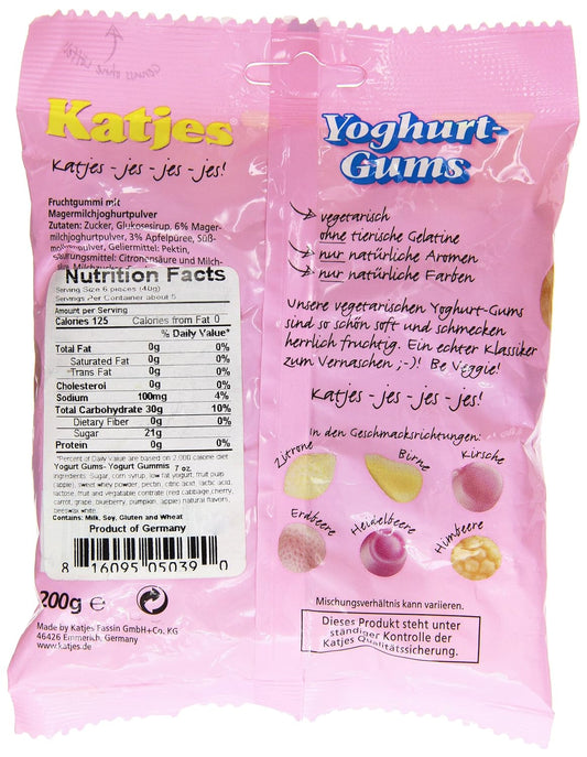 Katjes Candy, Yoghurt Gums, 7.1 Ounce