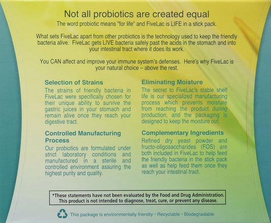 Fivelac-Five Lac Probiotic (60 Packets)6 Ounces