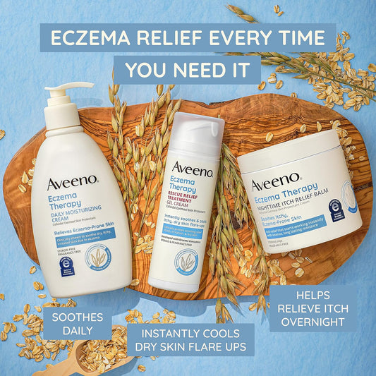 Aveeno Eczema Therapy Rescue Relief Treatment Gel Cream with Colloidal