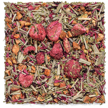 Tealyra - Raspberry Relaxation - Herbal Loose Leaf Tea - Lemon Verbena - Hibiscus - Lemongrass - Calming Relaxing Bed Time Tea - Caffeine Free
