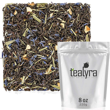 Tealyra - Russian Earl Grey - Orange and Lemongrass - Black Tea - Loose Leaf Tea Blend - Medium Caffeine