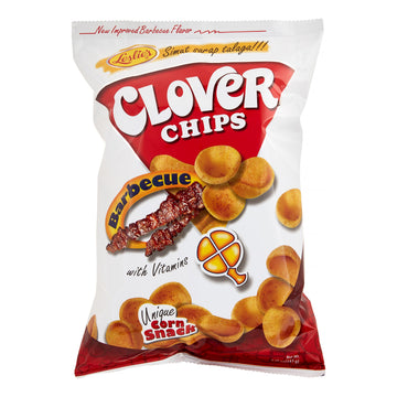 Leslie's Clover Chips Barbecue Unique Corn Snack